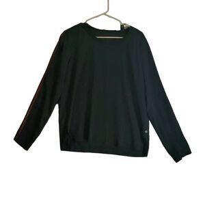 Scotch And Soda Clubhouse Royals Women's Blue Striped Sleeve Round Neck Top 2